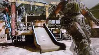 Cole Train rides down a slide!!!!