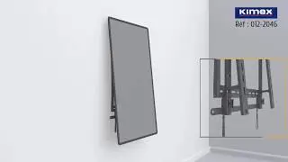 Support mural &eacute;cran TV LCD LED 45&acute;&acute;-75&acute;&acute; Mode portrait, Fonction Antivol - R&eacute;f : 012-2046