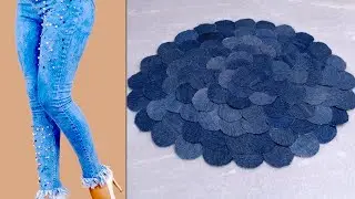 WOW !!! Simpal & Easy Jeans Doormat || Recycle old jeans craft Idea || How to Make Doormat