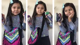 Jovie colored her shoes and bag! Coloring fun for toddlers! Sharpies color fun! Activities for kids!
