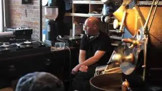 TP in action at the Lyttelton Coffee Co.
