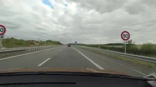 Amiens - Eragny (VBR-76 Relaxing Driving in France, No Talking, No Music)