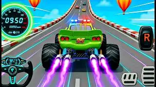 Mega Ramp Monster Car Racing 3D - Extreme Car Stunts -Android Gamepla #MegaRamp #3DGames #CarRacing