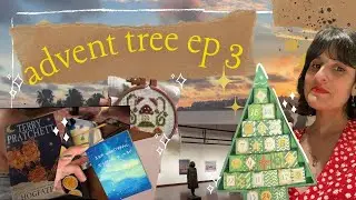 Art, Christmas, and a mini book haul! | advent tree challenge ep 3 📚 ✨