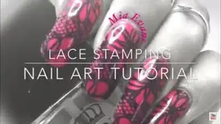 Lace stamping nail art tutorial ~Born Pretty ~