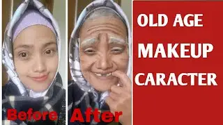 OLD AGE MAKEUP |MAKEUP KARAKTER TUA - IDA ELFARIDA