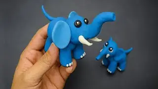 How to Make a Clay Elephant 🐘  Clay Art Tutorial  DIY Polymer Clay Modelling for Adults