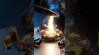 Cutting a Cybernetic Hard Drive Core &mdash; Sparks, Data & ASMR Precision.  #asmr #satisfying #relax