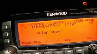 APRS message to Bob Bruninga WB4APR de AB3KC