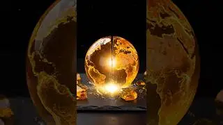 【ASMR】Oddly Satisfying ASMR: Cutting a Surreal Sphere 🔮 #shorts #asmr