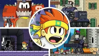 Dan the Man - All Bosses + Ending (Normal + Hard Mode)
