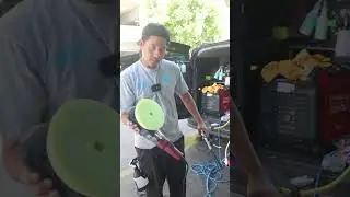 HOW 2 CLEAN YOUR PAD DURING YOUR CORRECTION/POLISHING PROCESS #automobile #detailing #autodetailing
