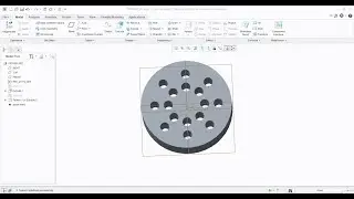 Creo Parametric | Create An Axis Pattern