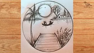 Learn to draw a wooden bridge easily by pencil. #pencildrawing #woodenbridge #howtodraw #bestscenery