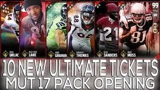 10 NEW ULTIMATE TICKETS! 3 MILLION COINS MINIMUM! MUT 17 PACK OPENING | Madden 17 Ultimate Team