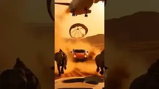 #LamboDrop  #AirborneLuxury  #DesertKings  #WarElephants  #AIVisualCinema  #AirdropBeast  #PowerUse
