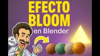 Efecto Bloom en Blender 5. Funciona en Eevee y Cycles.