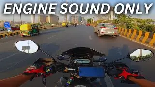 Engine sound only | city traffic ride | best budget sports bike in india | honda xblade 160cc