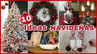 DIY | 10 ADORNOS NAVIDEÑOS CASEROS | DECORACION NAVIDEÑA HECHA A MANO | NatyGloss