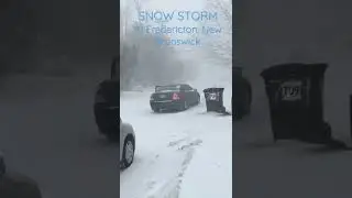What a snow storm looks like in fred, New Brunswick, Canada