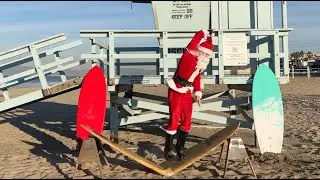I ALMOST BROKE MY LEG SMASHING A SURFBOARD!!!