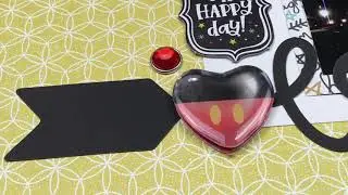 Scrapbook Process: Love // Super Quick Disney Layout