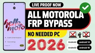 ⚡ How To Bypass Google Lock On Motorola Phone 2026 | Latest Update | No PC Method
