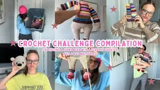 CROCHET MINI SERIES: crochet challenge full compilation, scrappy sweater bear