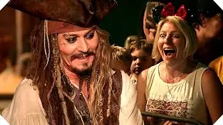 Johnny Depp crée la SURPRISE à Disneyland ! - PIRATES DES CARAÏBES 5