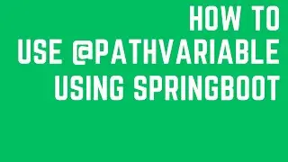 How to use @pathvariable in different different ways using spring boot