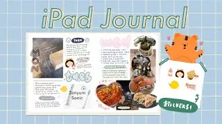 iPad Journal ASMR 🤍 | Digital Bullet Journal | GoodNotes Planner | Free Template and Stickers | iPad