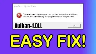 Vulkan-1.dll Was Not Found EASY FIX with DDU (2024) (Display Driver Uninstaller)