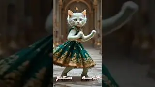 Adorable Cat Dances in Vibrant Costumes | Color kittens #fantasydance #trendingdance #colorkittens