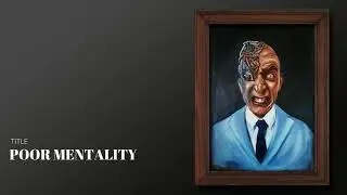 oil colour painting #Human Portrait# Poor Mantality