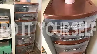 Sterlite 5 Drawer Makeover *DIY With Spray Paint*