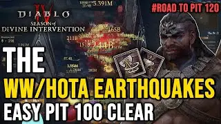 WW/HotA Earthquakes Barbarian ⭐Pit 100⭐ - Diablo 4 Season 11