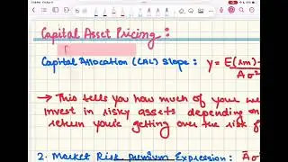 CAPM Explained with Aesthetic iPad Notes ✍️📱 | Finance Study Session 💰