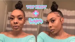 PERFECT TOP KNOT BUN ON NATURAL HAIR | NO WEAVE !!!!