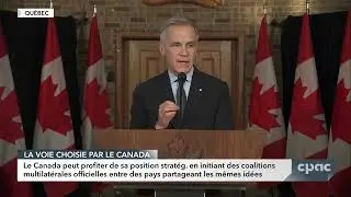 Prime Minister Mark Carney addresses Canadians from Quebec City ahead of cabinet retreat