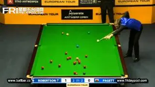 Neil Robertson vs Andrew Pagett - 2012Antwerp EPTC Tour 3 (Quarter Finals)