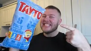 Scottish YouTuber Tries Irish Tayto Crisps Food Review