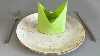 🎩 How to Fold a Napkin into a Fancy Hat | Elegant Table Setting for Special Occasions 🎩