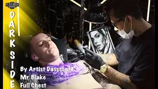 FULL CHEST TATTOO WITH &ldquo;SHE IS A DEVIL&rdquo; THEME‼️🔥 || BY ARTIST DASSSSART