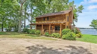 TOURING a One-of-a-Kind Log Cabin Retreat w Panoramic Lake Views in South Carolina | SERHANT. Tour