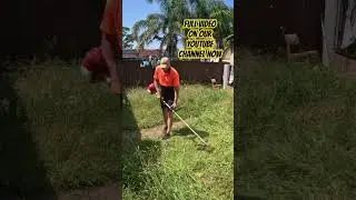 Full video out now #lawnmowing #lawncare #grass #overgrowngrass #satisfying #gopro