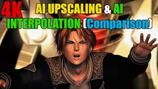 FF8 AI Upscaling 4K & AI Interpolation [60 FPS] (Escape from Dollet) Comparison