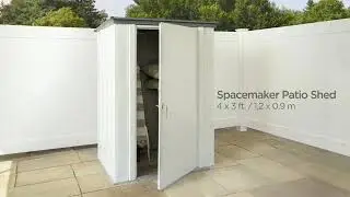 Arrow Spacemaker Patio Steel Storage Shed Kit &ndash; Product Overview