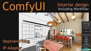 ComfyUI Architectural design plan workflow  #comfyui #controlnet #ipadapter