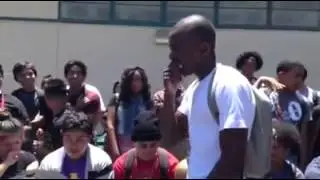 Black vs mexican rap battle  perris high