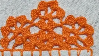 Barrado de croch&ecirc; # para toalhas # carreira &uacute;nica # aula com0leta 